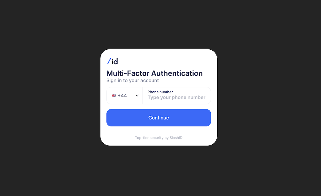 Authentication flows with SlashID